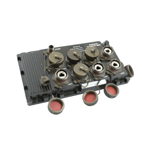 Ethernet Military Switch RJSMLAC 8 MG Caps Amphenol Socapex Connectors